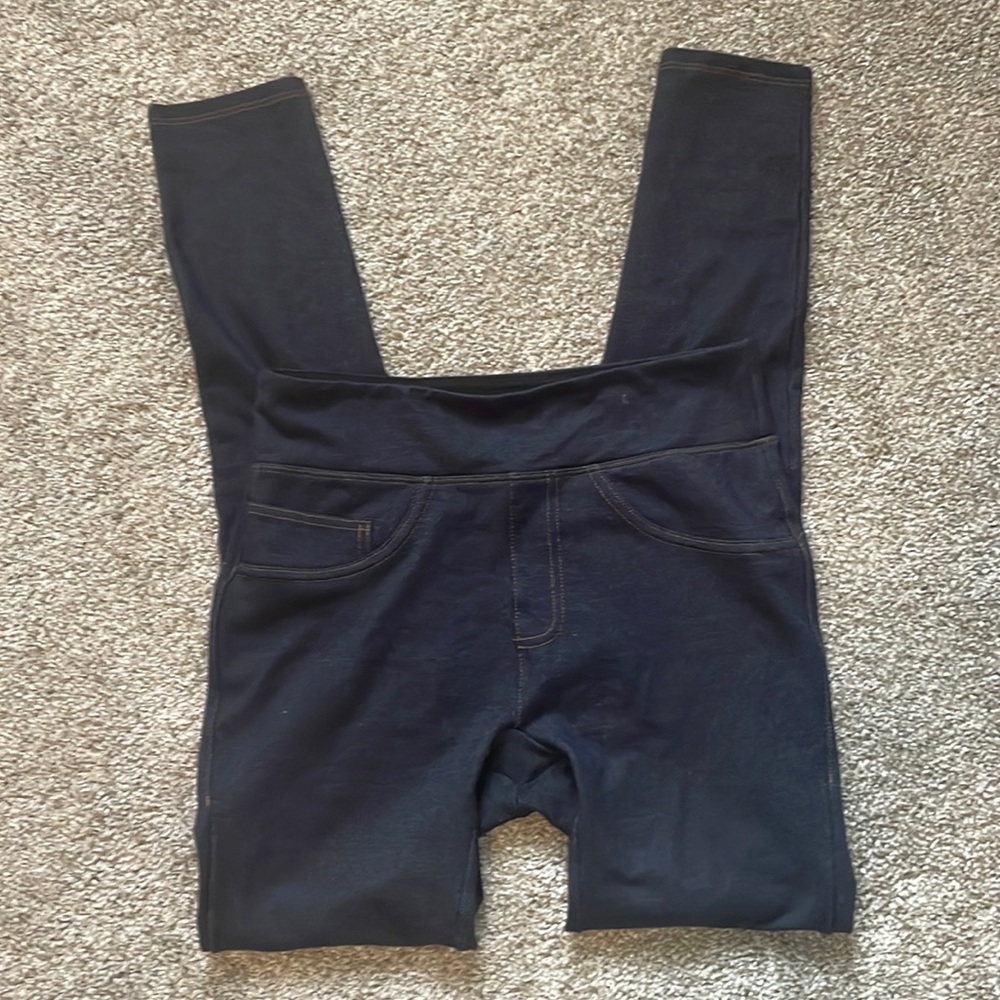 Spanx Assets Denim Jeggings Size Small EUC